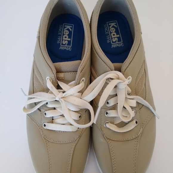 keds tan leather sneakers